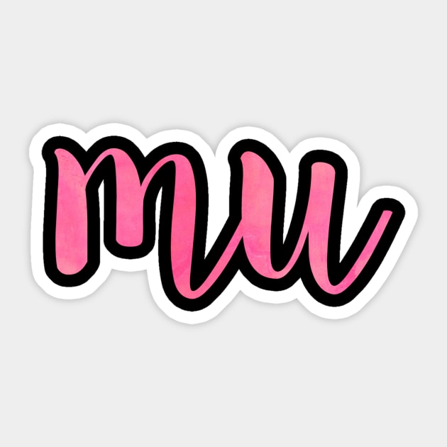 Pink Mu Sticker by lolosenese